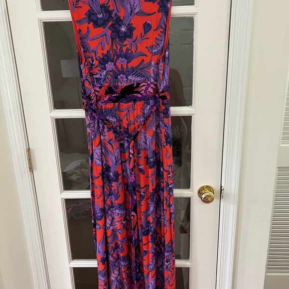 Anthropologie Maeve Macie Tropical Maxi Dress - Size 10 - Picture 4 of 8